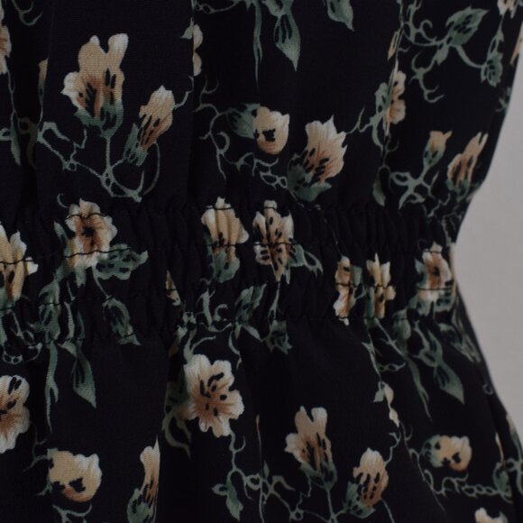 Vintage 90s Ditsy Floral Rayon Mini Dress - Picture 10 of 13